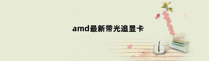 amd最新带光追显卡(amd光追显卡有哪些)
