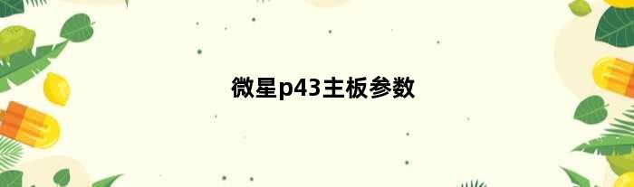微星p43主板参数(电脑微星主板P43C51升级配置求大神给个方案)