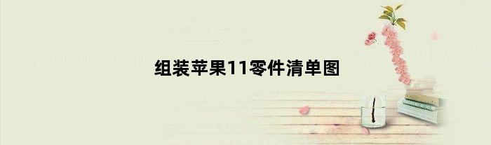 组装苹果11零件清单图(组装苹果11零件清单)