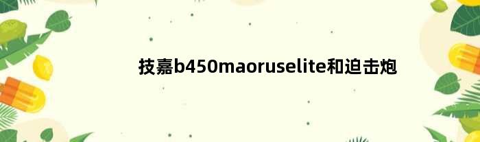 技嘉b450maoruselite和迫击炮(技嘉什么主板和迫击炮对标)