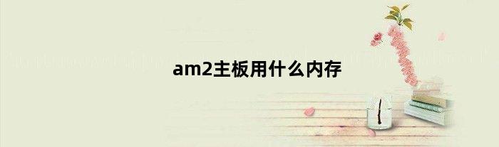am2主板用什么内存(有谁能详细说说AMD的AM2系列支持的内存频率)