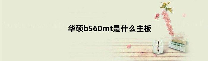 华硕b560mt是什么主板(华硕b560mt是什么主板)