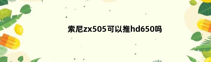 索尼zx505可以推hd650吗(索尼zx505可以推hd650吗)