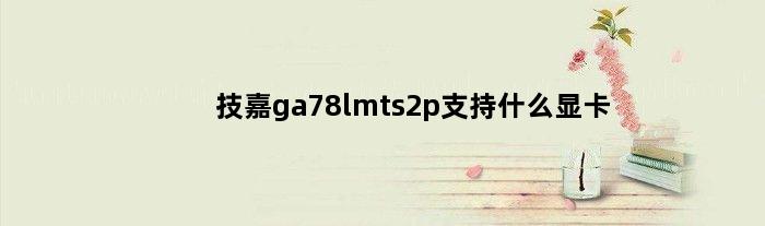 技嘉ga78lmts2p支持什么显卡(技嘉GA78LMTS2主板都可以支持什么型号CPU)