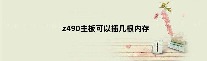 z490主板可以插几根内存(z490主板内存怎么插)