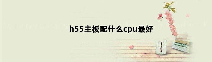 h55主板配什么cpu最好(H55主板应配置什么内存)