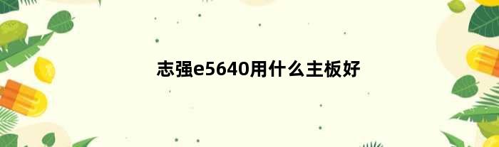 志强e5640用什么主板好(志强e5640用什么主板好)