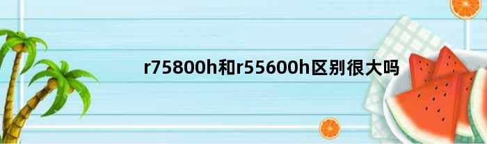 r75800h和r55600h区别很大吗(r75800和r55600差别)