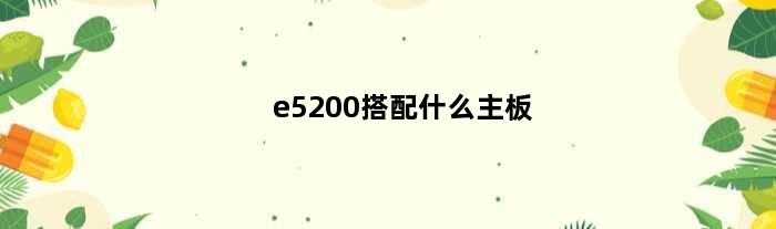 e5200搭配什么主板(Intel酷睿双核E5200 CPU配什么风扇要静音的散热效果效果可以的)