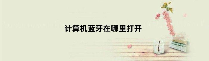 计算机蓝牙在哪里打开(计算机如何添加蓝牙)