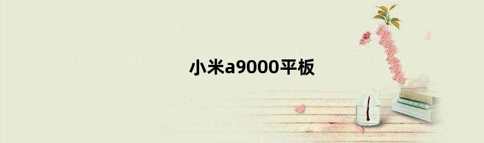 小米a9000平板(小米s90平板参数)