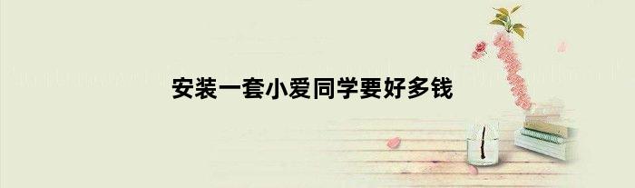 安装一套小爱同学要好多钱(装修小爱同学需要什么设备)