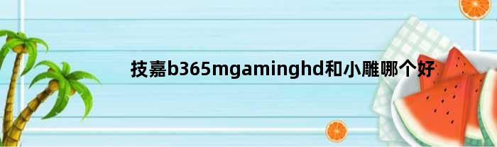 技嘉b365mgaminghd和小雕哪个好(技嘉gigabyteb365mgaminghd主板和小雕有什么区别)