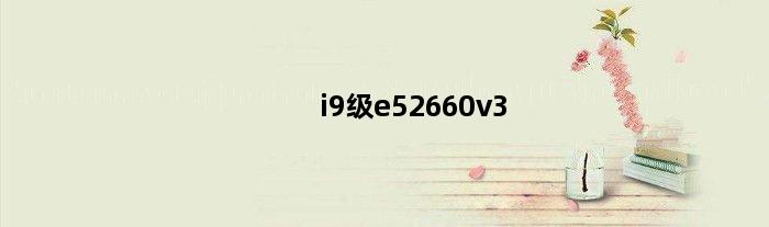 i9级e52660v3(i9级e52666v3怎么搭配)