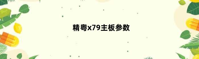 精粤x79主板参数(精粤x99mplusd4配什么散热)