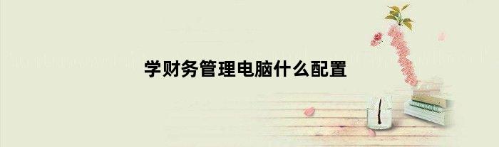学财务管理电脑什么配置(财务管理专业电脑推荐)