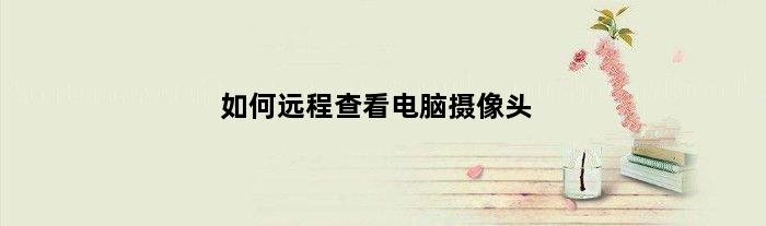 如何远程查看电脑摄像头(电脑怎么看远程监控需要什么软件)