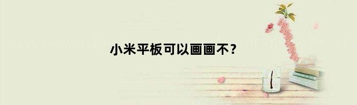 小米平板可以画画不？(小米pad6可以画画嘛)